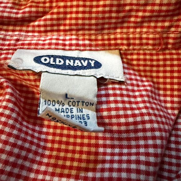 Old-navy Women's Pink and Red Shirt - Picture 3 of 3